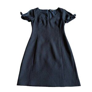 sachin and babi light blue dress Chablis Gathered Bust Puff Sleeve Midi Dress White